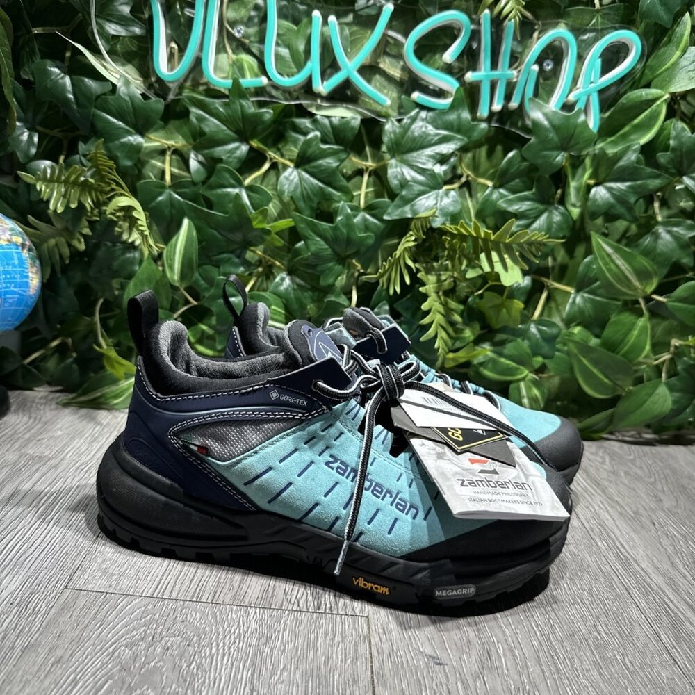 Zamberlan 335 Circe GTX Low Womens Hiking Teal Boots  Size 7